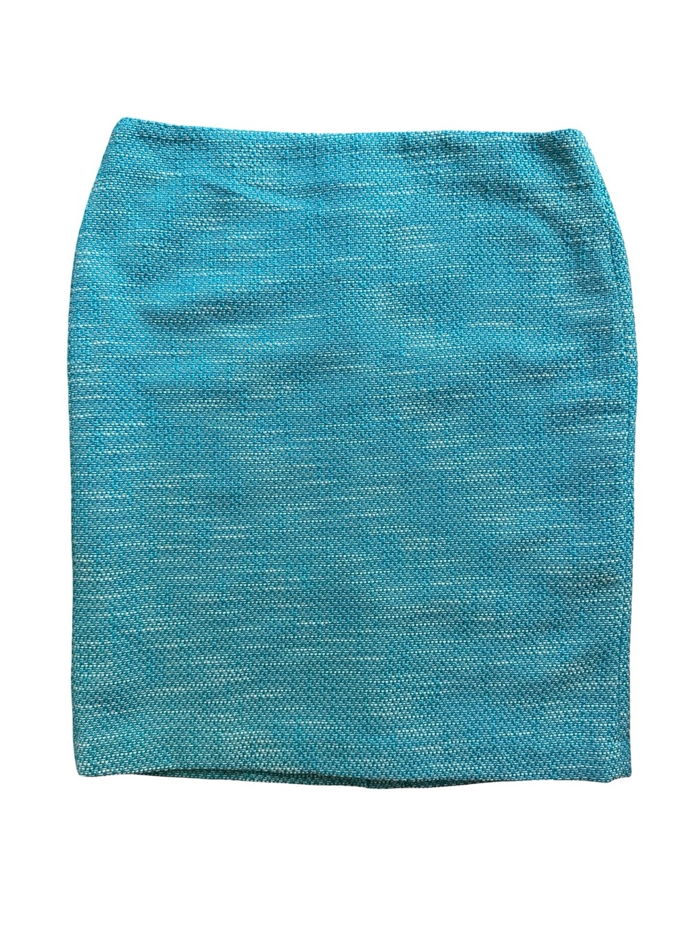 Talbots Blue Tweed Straight Pencil Skirt Sz 14